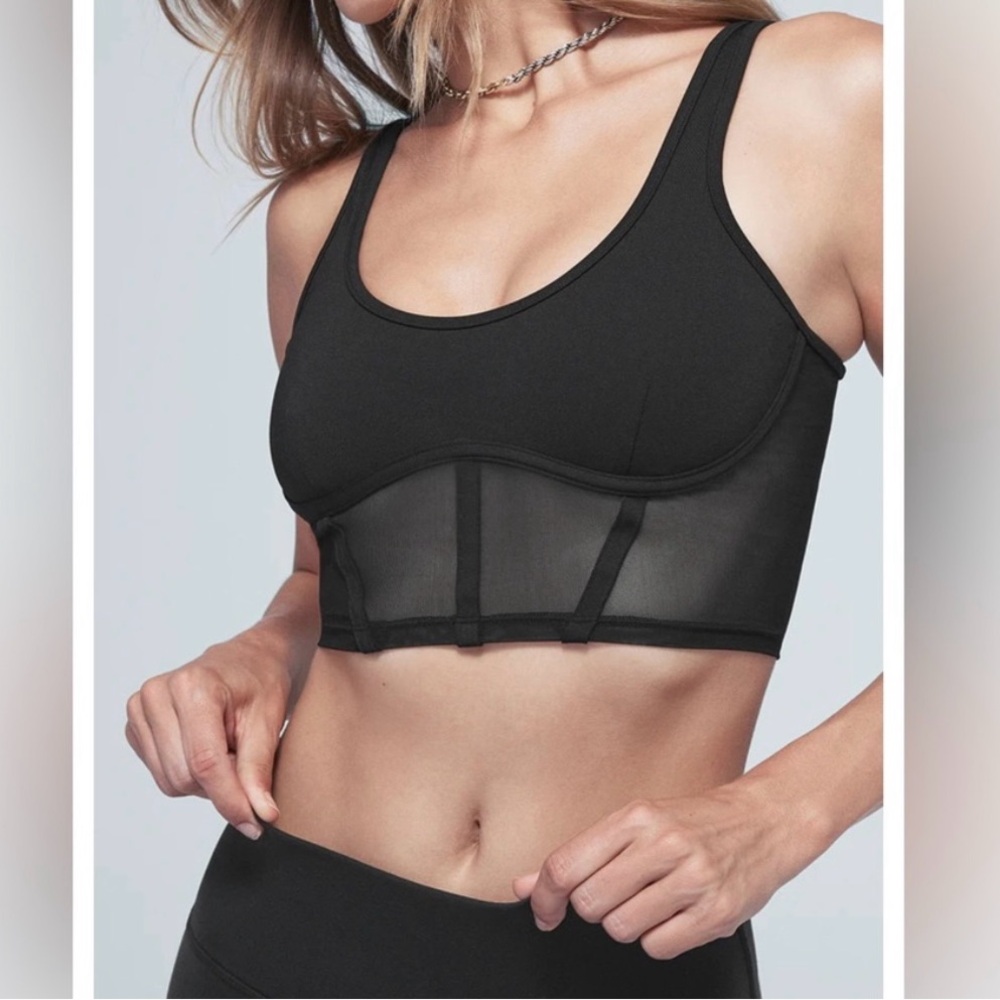 ALO Yoga Airbrush Mesh Corset Tank - Picture 3 of 7